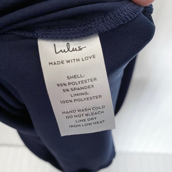 Lulus Spoil Yourself Navy Blue Cutout Strapless Bodycon Mini Dress Size Small - Picture 5 of 5